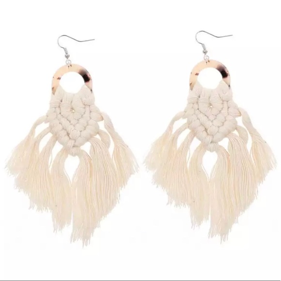 Macrame Earrings - Picture 5 of 8